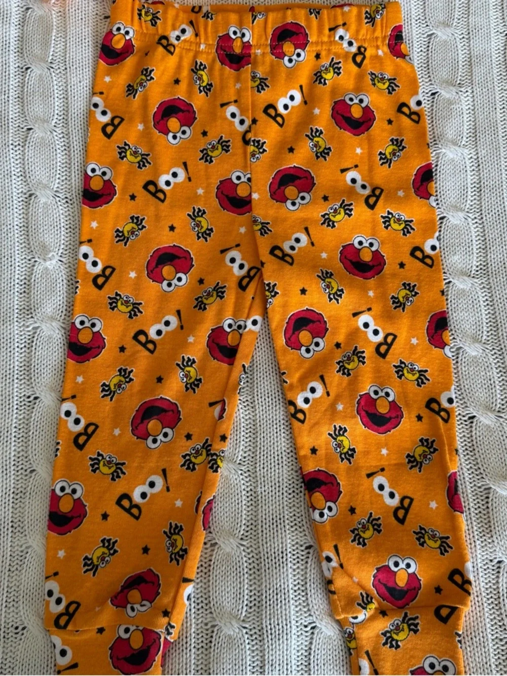 Sesame Street Halloween Elmo PJ Pajama Sleep 24 Months NEW Spooky Spider Glows